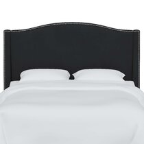 Black velvet deals headboard